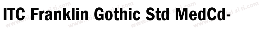 ITC Franklin Gothic Std MedCd字体转换